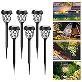 gartenleuchte solar led stehend/hängend 4 fach (ea Diese LED Solarlampe ist aus ABS und langlebiger. Man erhaltet in diesem Set insgesamt 6 Stücke.