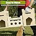 HIIMALEX Extra Large Wooden Bunny Castle House Multistory Climbing Tower Hideout Ventilated Sturdy Habitat for Rabbit Guinea Pig Chinchilla Ferret