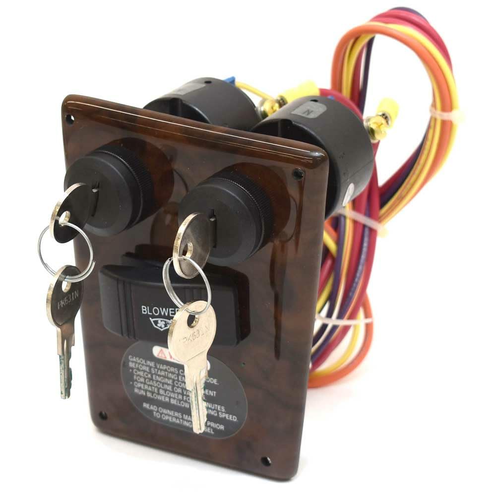 Larson Boat Ignition Switch Panel K-050-229 | 350 Cabrio Dual W/Keys