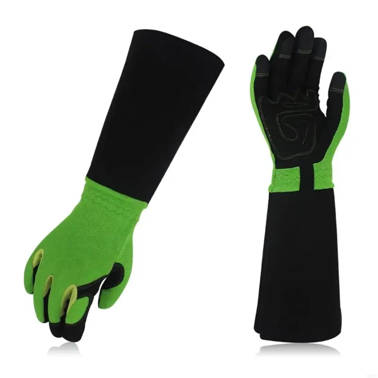 Guantes de jardinería largos Guantes de poda rosas for hombre y mujer, largos, resistentes a las espinas, for jardinería trabajo(Green)