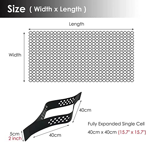 Géogrille de sol 5 cm pour stabilisation de terrasse et d'allée perméable - 8
