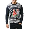 Lambretta Mens Scooter Christmas Jumper Festive Sweater Scooter - Navy - 3XL #1