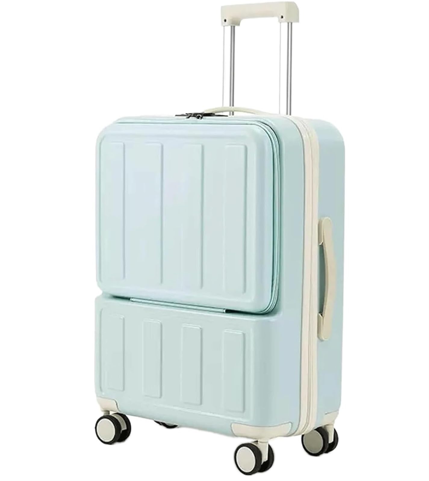 Walizki Podróżna Walizka Bagaż Walizki Z Portem Ładowania USB Bagaż Rozszerzalny Bagaż Z Zamkiem Szyfrowym TSA Walizki Walizek Walizka Podróżna (Color : Blu, Size : 22inch)