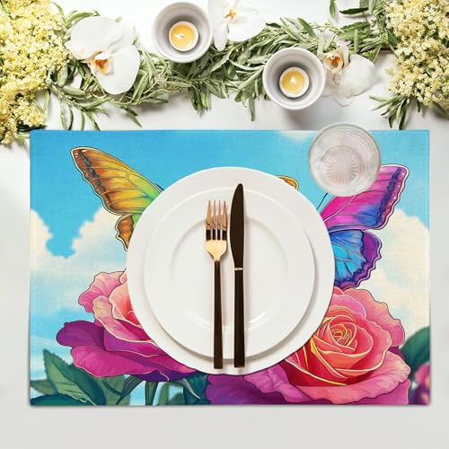 Sets de table de cuisine lavables et résistants à la chaleur lot de 6