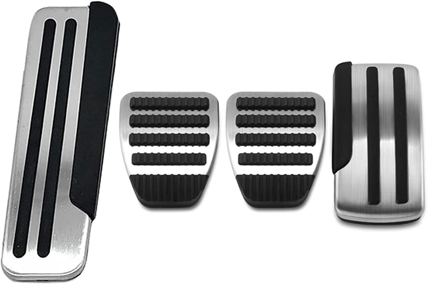 Car Stainless Steel Accelerator Clutch Brake Pedal Cover for Nissan Qashqai J10 X-Trail X Trail T31, Non-Slip Aluminium Alloy Car Pedal Set, Car Interior Styling Accessories
