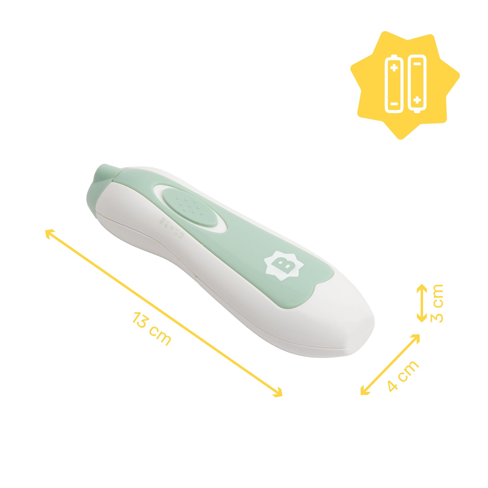 Badabulle Lima de Uñas Eléctrica - 6 Puntas diferentes y 3 Recambios Incluidos - Desde el Nacimiento y Para Adultos