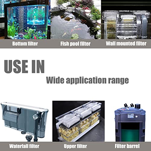 Image of 48x12 inch Sponge Aquarium Filter Media Accessories Cuttable 8-Layer Fish Tank Canister Filters Supplies Filter Floss for Aquariums Fish Tank Accessories Aquarium Sponge Filter (Pack of 2)