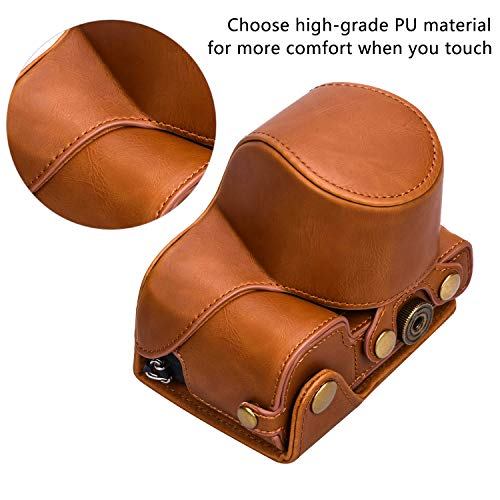 Funda de cuero para cámara Sony a6400/a6300 con lente 16-50mm miniatura 3
