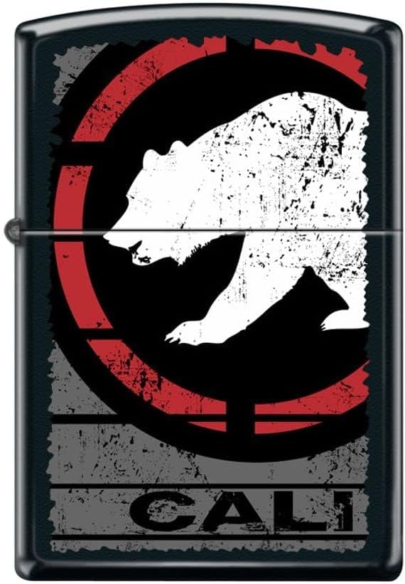 Zippo Lighter-USA City and States Windproof Lighter California City Bear Cali Z5163