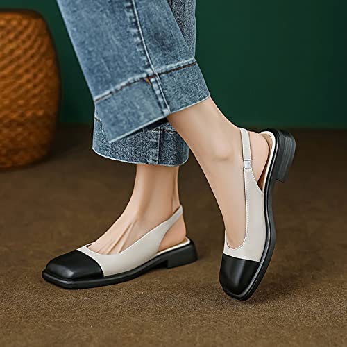 Escarpins pumps chunky avec bout carré et petit talon bloc - 3