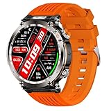 MEIION watchbutton Stone - Smartwatch Robuste Smartwatch für Männer mit Telefonfunktion, wasserdicht, 24h Gesundheitscheck, 110+ Sportmodi, kompatibel mit Android/iOS