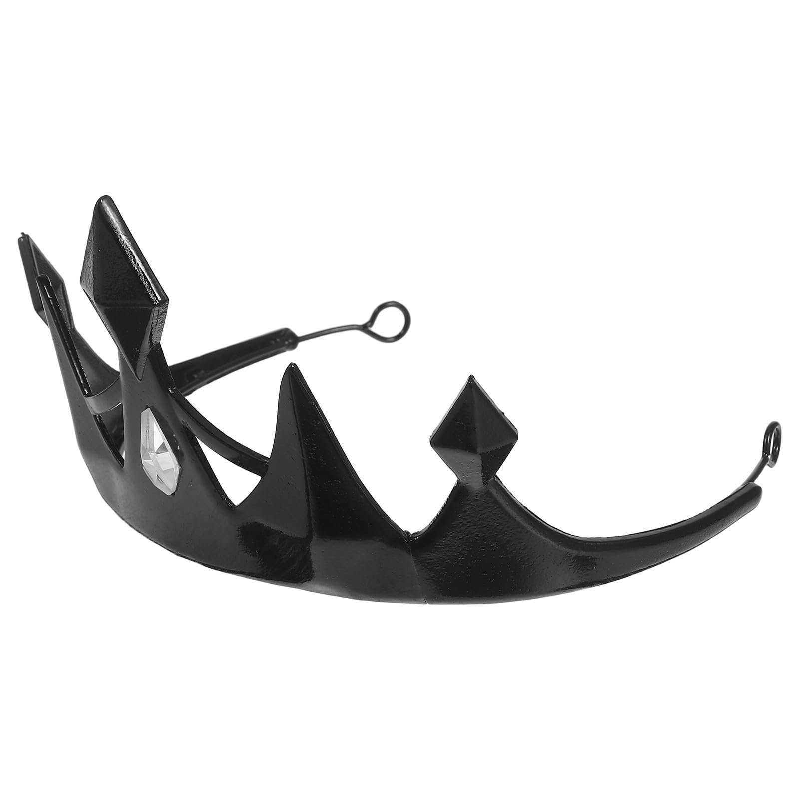 Healeved 4 Sztuki Metalowy Diadem Halloweenowy Chłopiec Dziewczynka z Cyrkoniami Gotycka Korona Królowej Cosplay i Imprezową Zabawę Trwała Kostiumowa Ozdoba Głowę Przedstawienia i