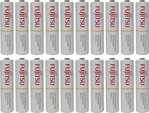 Fujitsu Aaa Ready-To-Use 2,100 Times Rechargeable Nimh 1.2V 800Mah (Min. 750Mah) Made In Japan 20 Batteries #TOP25
