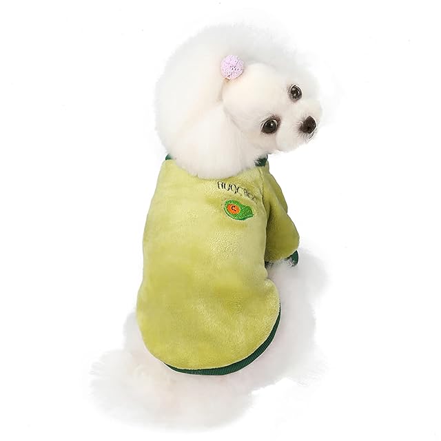 Foto 5 de 7 de Suéter para Perros Ropa para Perros Suéter de Lana para Perros Abrigo Cálido de Invierno Pijamas de Frutas…
