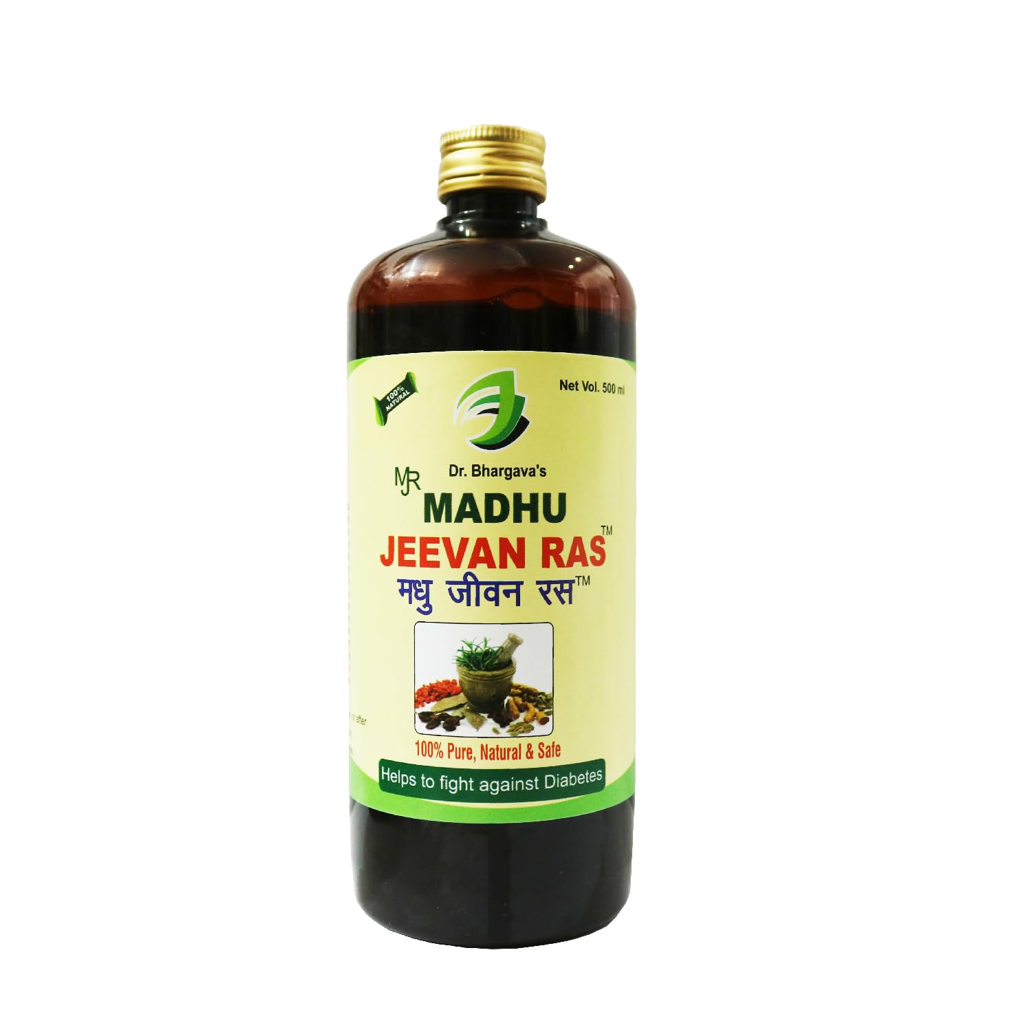 Bhargav Ayurveda I Madhu Jeevan Ras | Diabetes Support Tonic | Blood Sugar Pancreas Tonic | Sexual Weakness Tonic | Insulin Producing Beta Cells | Sugar Disease Complication Care and Healing I 500 ML Syrup (1)