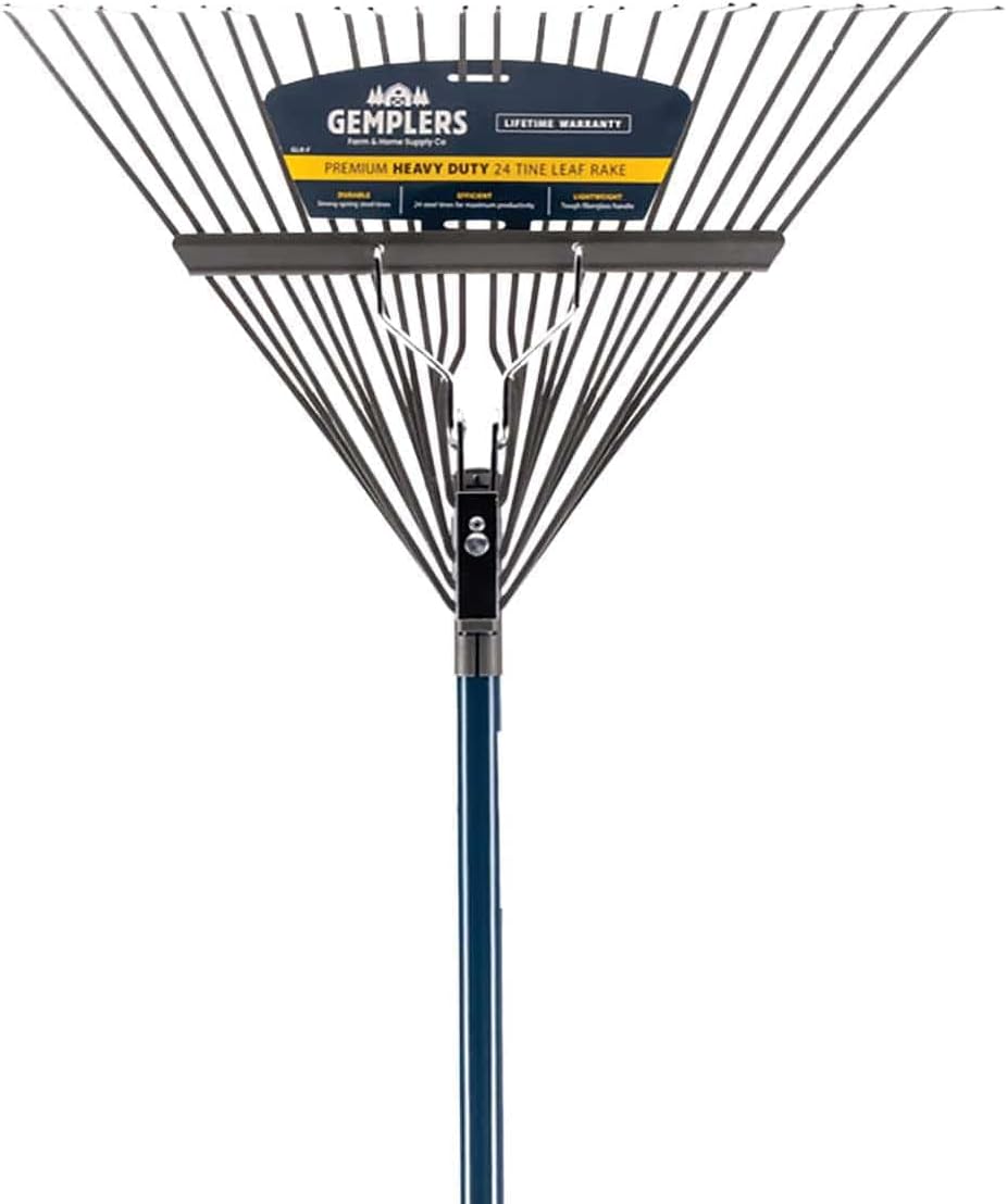 Gemplers 24-Tine Leaf Rake with Fiberglass Handle (1)