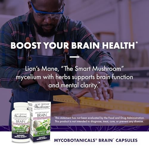 Host Defense Bundle with MycoBotanicals Brain* Capsules, 60 Count & MycoBotanicals Energy* Capsules, 60 Count - Support Memory & Focus - Support Sustained Energy* - Image 4