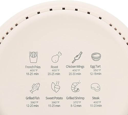 Miniatura 6 de Mini freidora de aire, freidora de aire de vidrio de 3.8 cuartos de galón, pantalla táctil visible de 360 con pantalla digital, temperatura