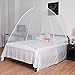 Goplus Folding Mosquito Net, Portable Pop up Tent Mesh Canopy Curtains with Bottom for Bed Home Bedroom Outdoor Camping, White