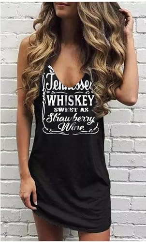 Image of CHUNTIANRAN Mini Dress for Women Swimsuit Coverup Beach Hawaiian Tank Dress | Country Concert Outifts for Women Summer Dress Vacation Outfits