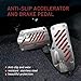 Arwrilt 2 PCS Car Foot Pedal Pads, Brake and Accelerator Pedal Cover Sets, Non-Slip Pedal Cover Modification Accessaries, Universal Safe Driving Parts for Most Cars (Red)