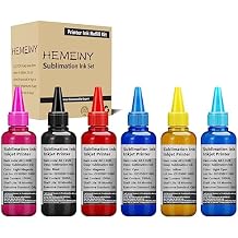 6X100ml Botttle Sublimation Ink Works with Stylus Photo 1400 PX700W PX800FW P50 PX830FWD Artisan 1430 600 700 800 710 810 837 Printers