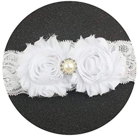 Gugelives Miugle Baby Christening Headbands Baby Girl Baptism Headbands With Bows, White, 0-3Years #TOP1