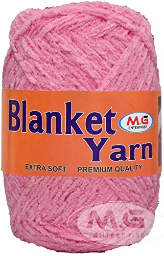 Image of M.G ENTERPRISE Knitting Yarn Thick Chunky Wool, Blanket Light Gajri WL 400 gm Best Used with Knitting Needles, Crochet Needles Wool Yarn for Knitting. by Vardhma H IB