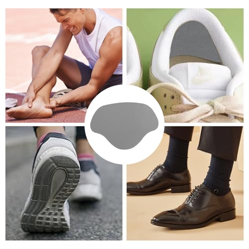 Image of Shoe Heel Repair Patches, Quick Self-Adhesive Inside Sneaker Hole Patches for Sport Work Walking Hiking Tennis Shoes Sneaker Mesh (12 Pcs 丨 Light Grey)