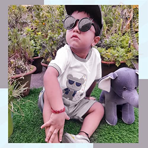 Image of BABY GO Baby Boys & Baby Girls Cotton Clothing Set | Newborn Infant T-Shirt & Shorts Combo | Soft Breathable Summer Outfit | Cute Printed Top with Elastic Waist Shorts | Casual Daily Wear Set