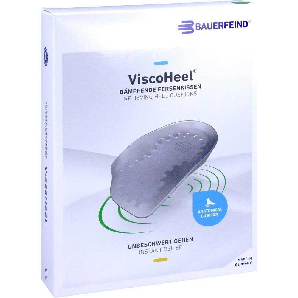 ViscoHeel Foot Insoles - Shoe Insert Heel Pad for Comfort and Pain Relief - Reduces Impact Overload - 1 Pair - Size 2