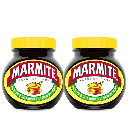 Marmite Yeast Extract – Pasta de Extracto de Levadura - Sabor Intenso Umami y enriquecido con Vitamina B - Ideal para Tostadas, Salsas y Recetas - Pack Laborawi (250g, 2, unidad)