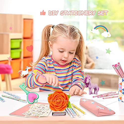 Image of FunBlast Unicorn Erasers - Retractable Eraser, Novelty Eraser Unicorn Themed Kawaii Erasers for Kids, Students, Fancy Stationery Gift for Children, Return Gift for Kids (Pack of 2)