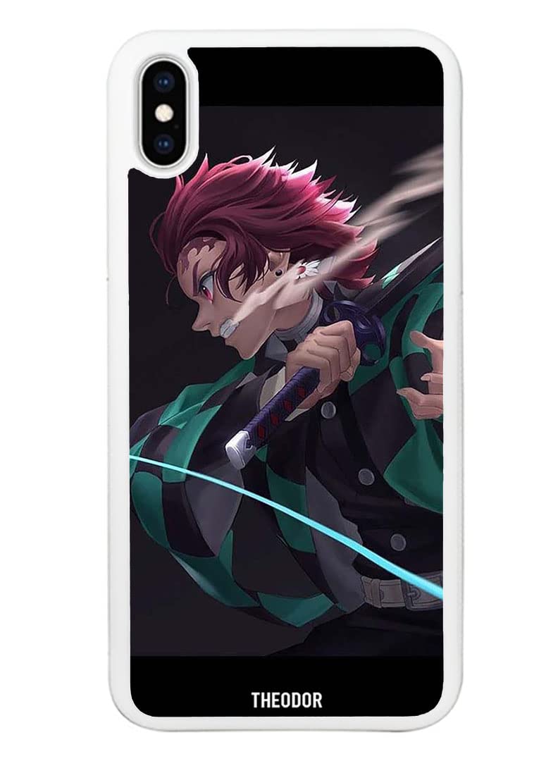 Theodor Protective Case Cover For APPLE IPHONE X/XS anime (White Bumber)