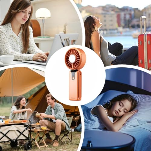 Ventilador de mano recargable para combatir el calor en senderismo y picnic con 3600 mAh 5