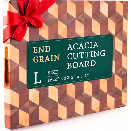 Tabla de cortar rectangular de madera de Acacia 41x31x2.8 cm miniatura 1