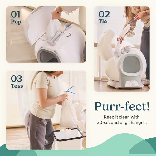 Petcove Automatic Self Cleaning Litter Box for Multiple Cats - PurrTek with Smart App (5GHz Wi-Fi), Triple Odor Control, Quiet Operation & Advanced Safety Sensors - Image 5