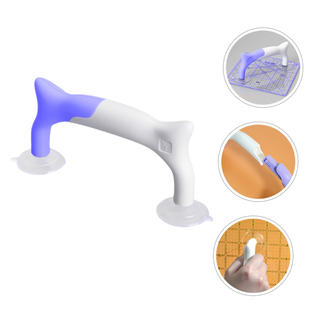 LALAFINA Quilting Ruler Tool Suction Ruler Holder Easy Assembly Disassembly for Quilters