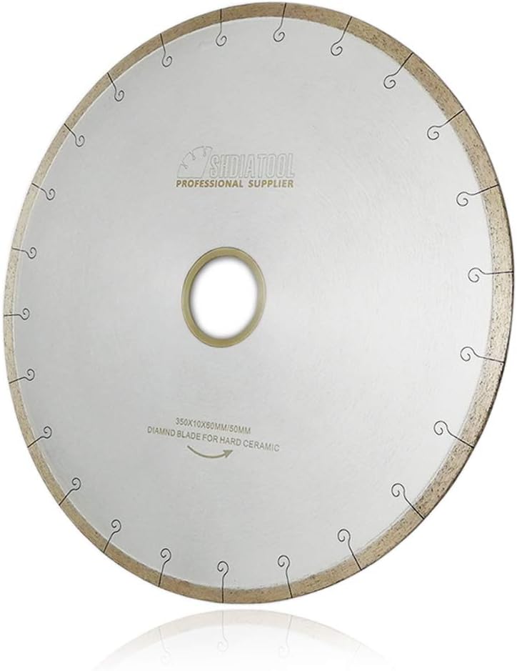 SHDIATOOL 14 Inch Wet Tile Saw Blades Cutting Ceramic Porcelain Marble Pack of 2