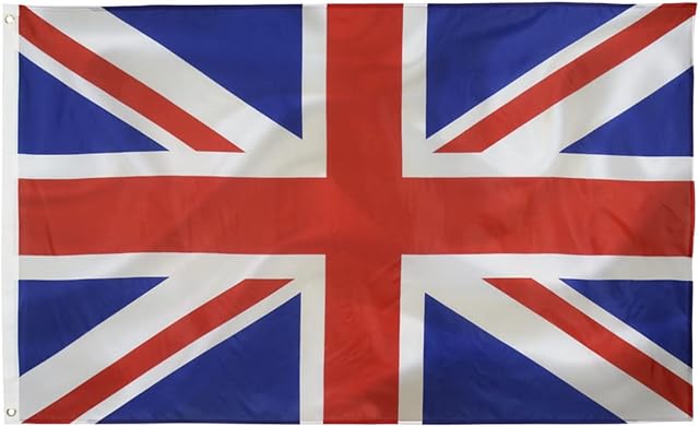 Union Jack flag British Flag 3x5FT -(90x150cm) UK Flag Indoor/Outdoor Quality Polyester with Vivid Color and Brass Grommets Decorations