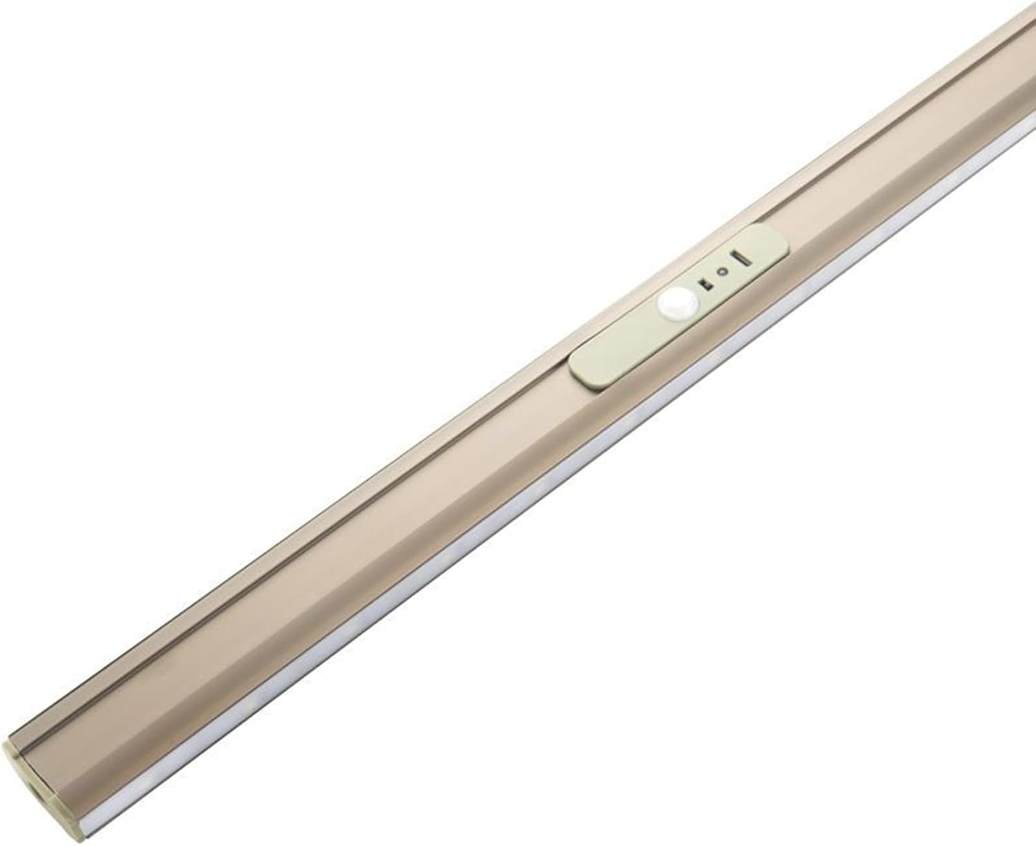 Closet Rod with Light,16in-55in Metal Clothes Rail, 2-in-1 Wardrobe Rail Built-in Battery and Infrared Sensor,Customizable Length(1150mm)