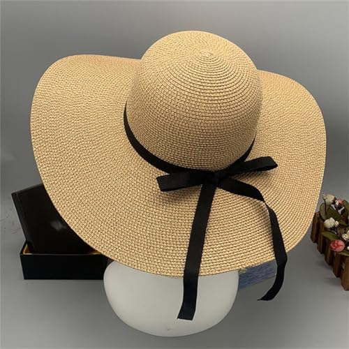 Chapeau de plage pliable en tresse de papier chiffré compact - 5