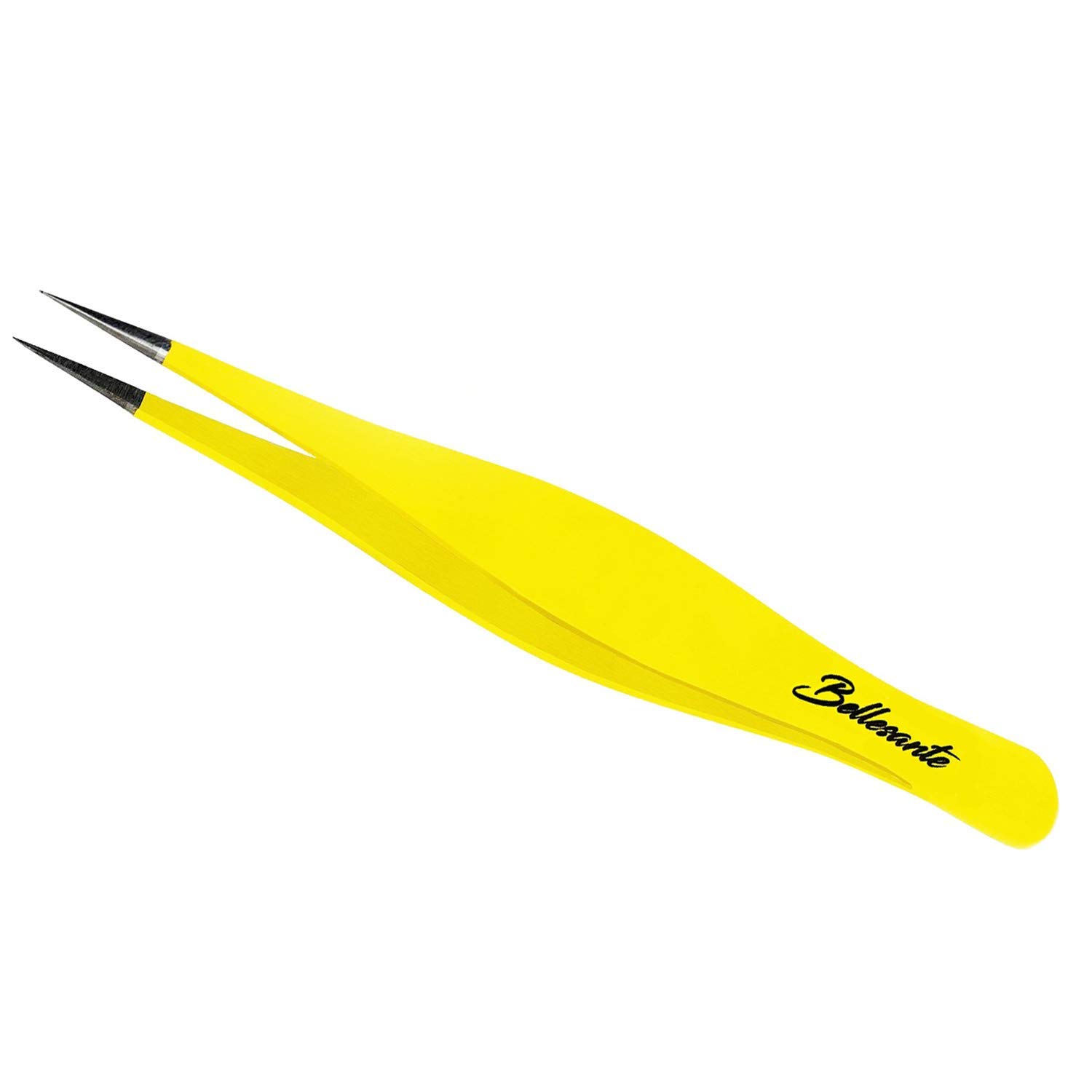 Precision Surgical Grade Tweezers - Best Stainless Steel Sharp Professional Tweezers for Ingrown Hair Extraction, Eyebrow, Face and Body Grooming, Hobby, Splinter, Tick -Needle Nose- By