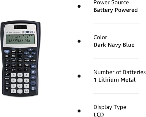Miniatura 2 de Texas Instruments TI-30XIIS Calculadora científica