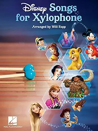 Disney Songs for Xylophone Arranged by Will Rapp | 25 Fun and Easy Disney Tunes for Xylophone Players | Disney Movie Music Sheet Collection | Kids Xylophone Songbook for Beginners-Wow! eBook
