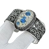 K2 Jasper Bracelet, Handmade Bracelet Bangle Women, Vintage Cuff Bracelet, Minimalist Bracelet Silve