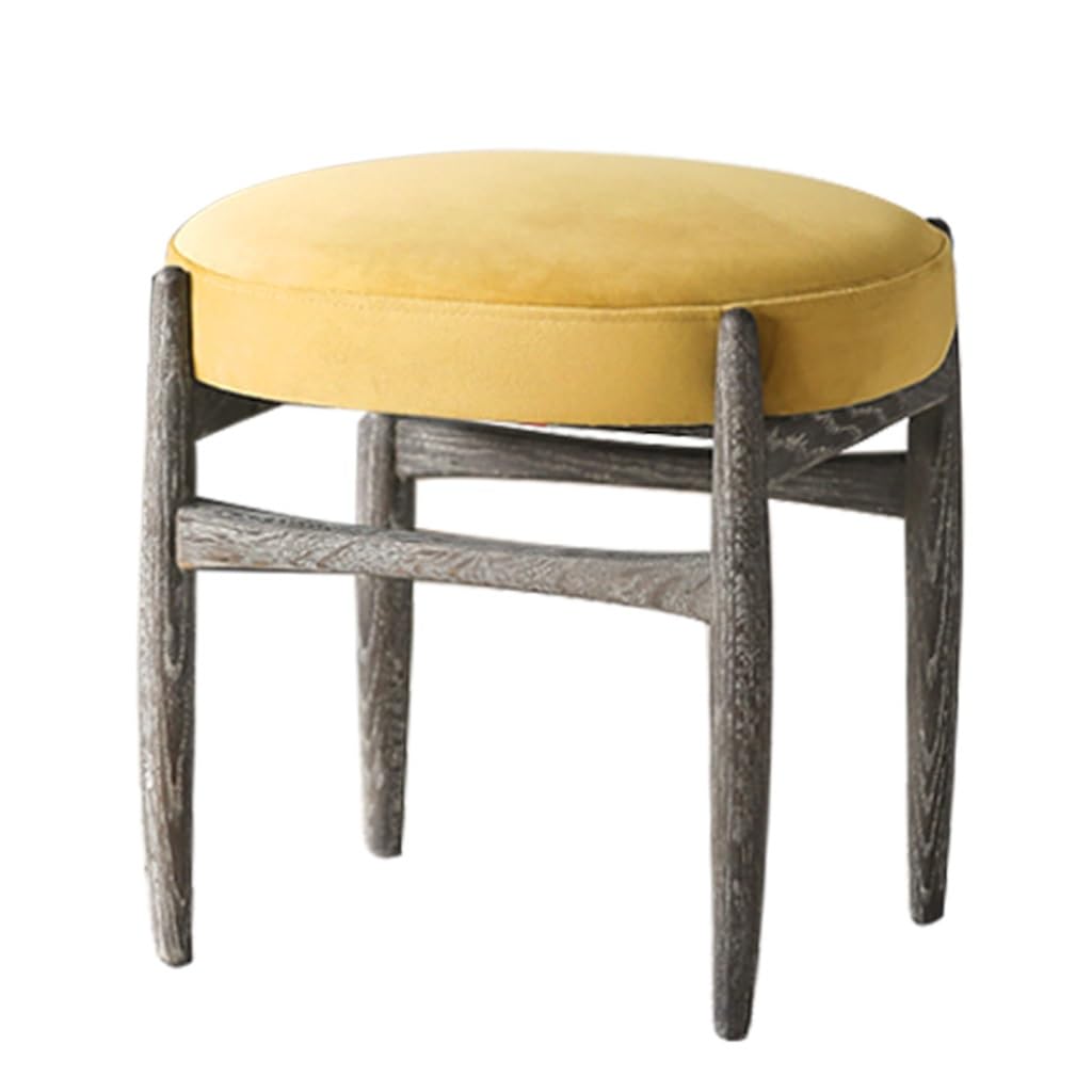 Tabouret de maquillage nordique en velours pour chambre et salon moderne