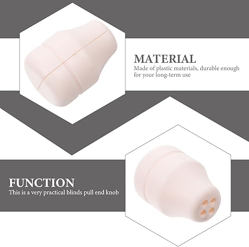 Miniatura 4 de DOITOOL Persianas de ventana, persianas de ventana, 6 pomos de cordón para ventana, extremo caído, cordón de plástico, borla para persianas o