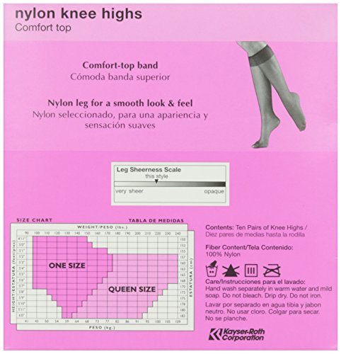 No Nonsense Knee High Value Pack, Nude Color, 10 ct3