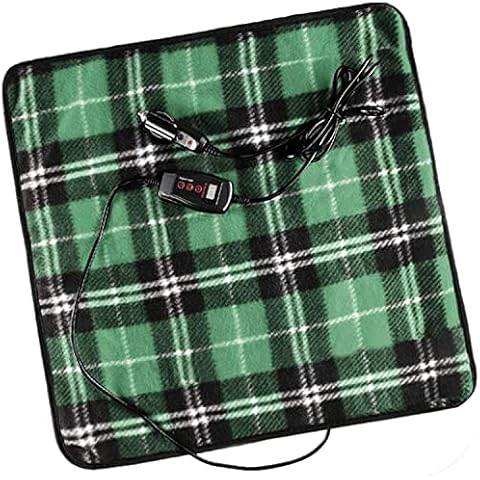 ZONETECH Green Plaid Warming Pad, Warms on Cold Weather, Perfect Sizing for Pets Cover